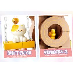 Femibox S5301 ROROJUMP Xếp hình lắp ráp ghép mô hình Nước sốt thịt: Cây cổ tích Sakura