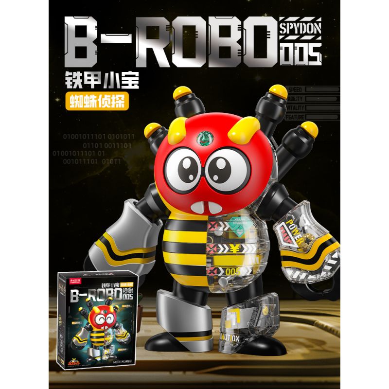Femibox S48005 B-ROBO 005 SPYDON Xếp hình lắp ráp ghép mô hình Áo Giáp Sắt: Máy X-quang Thám Tử Nhện