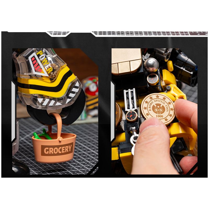 Femibox S48005 B-ROBO 005 SPYDON Xếp hình lắp ráp ghép mô hình Áo Giáp Sắt: Máy X-quang Thám Tử Nhện