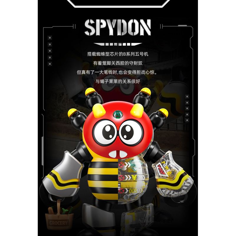 Femibox S48005 B-ROBO 005 SPYDON Xếp hình lắp ráp ghép mô hình Áo Giáp Sắt: Máy X-quang Thám Tử Nhện