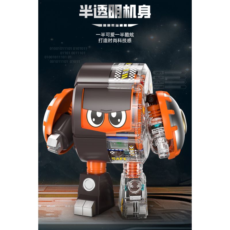 Femibox S48006 B-ROBO 006 Dangoron Xếp hình lắp ráp ghép mô hình Xiaobao bọc thép: Mecha xuyên thấu Marukolong