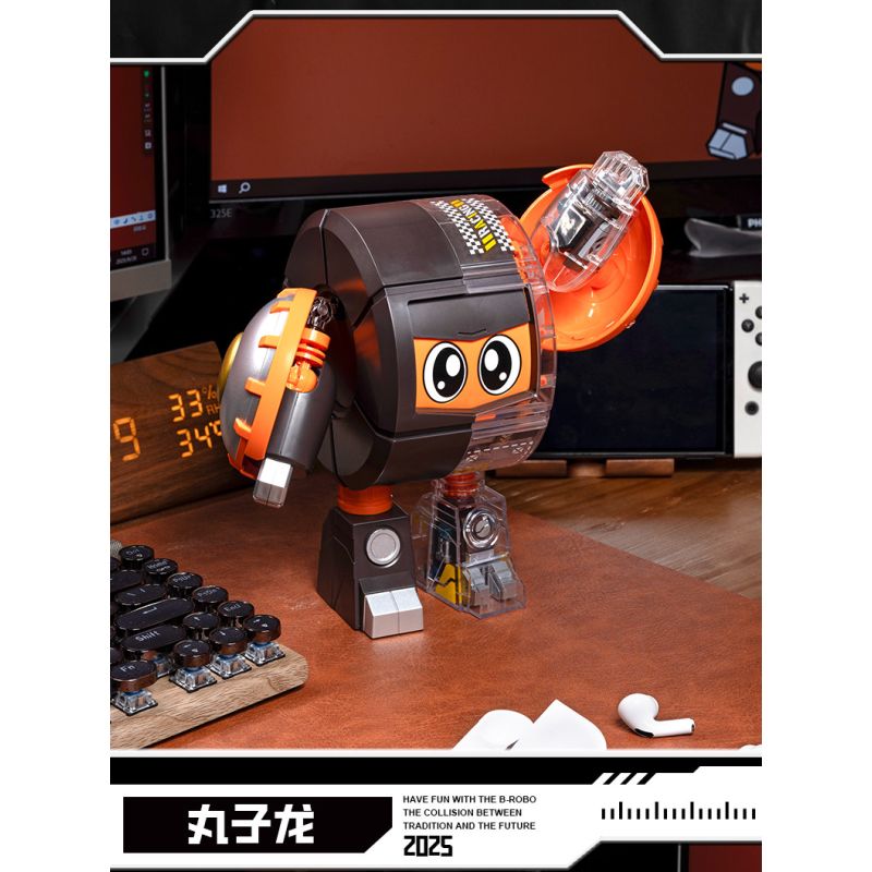 Femibox S48006 B-ROBO 006 Dangoron Xếp hình lắp ráp ghép mô hình Xiaobao bọc thép: Mecha xuyên thấu Marukolong