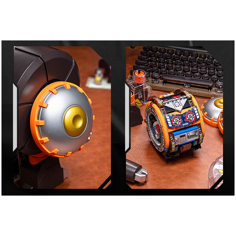 Femibox S48006 B-ROBO 006 Dangoron Xếp hình lắp ráp ghép mô hình Xiaobao bọc thép: Mecha xuyên thấu Marukolong