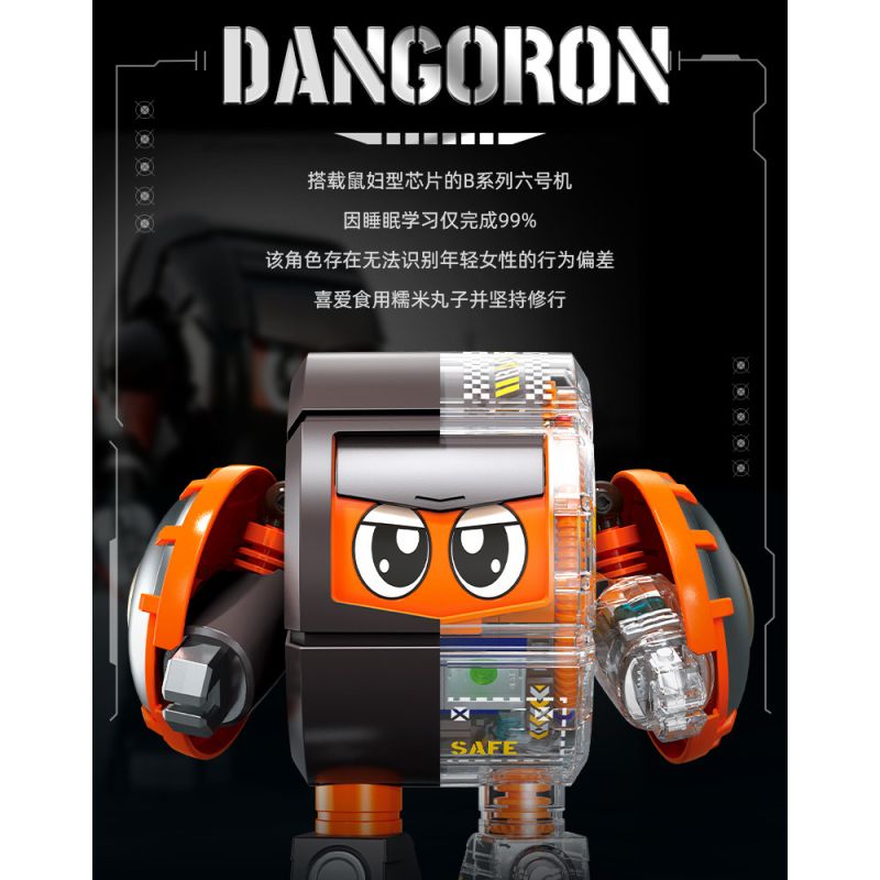 Femibox S48006 B-ROBO 006 Dangoron Xếp hình lắp ráp ghép mô hình Xiaobao bọc thép: Mecha xuyên thấu Marukolong