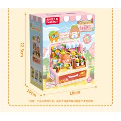 Femibox S44058 ROROJUMP Xếp hình lắp ráp ghép mô hình Nhật ký quản lý cửa hàng nước sốt: Quán cà phê