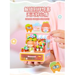 Femibox S44059 ROROJUMP Xếp hình lắp ráp ghép mô hình Nhật ký của người quản lý cửa hàng nước sốt: Cửa hàng kem