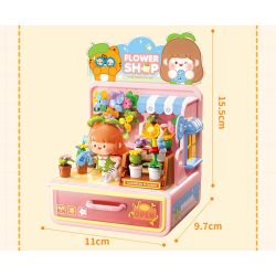 Femibox S44059 ROROJUMP Xếp hình lắp ráp ghép mô hình Nhật ký của người quản lý cửa hàng nước sốt: Cửa hàng kem