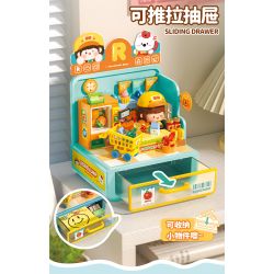 Femibox S44059 ROROJUMP Xếp hình lắp ráp ghép mô hình Nhật ký của người quản lý cửa hàng nước sốt: Cửa hàng kem