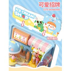 Femibox S44060 ROROJUMP Xếp hình lắp ráp ghép mô hình Nhật ký quản lý cửa hàng nước sốt: Cửa hàng tiện lợi