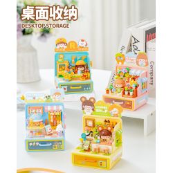 Femibox S44061 ROROJUMP Xếp hình lắp ráp ghép mô hình Nhật ký quản lý cửa hàng nước sốt: Cửa hàng hoa