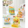 Femibox S44061 ROROJUMP Xếp hình lắp ráp ghép mô hình Nhật ký quản lý cửa hàng nước sốt: Cửa hàng hoa
