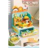 Femibox S44061 ROROJUMP Xếp hình lắp ráp ghép mô hình Nhật ký quản lý cửa hàng nước sốt: Cửa hàng hoa