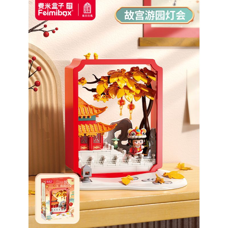 Femibox S5305 ROROJUMP Xếp hình lắp ráp ghép mô hình Nước sốt thịt: Lễ hội đèn lồng Vườn Tử Cấm Thành