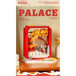 Femibox S5305 ROROJUMP Xếp hình lắp ráp ghép mô hình Nước sốt thịt: Lễ hội đèn lồng Vườn Tử Cấm Thành