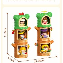 Femibox S5446 ROROJUMP Tree Stump Fridge Magnet Xếp hình lắp ráp ghép mô hình Nước sốt thịt: Hộp mù nam châm tủ lạnh Shudong