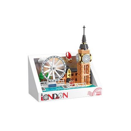 Femibox S5415 Xếp hình lắp ráp ghép mô hình Nam châm tủ lạnh thành phố London