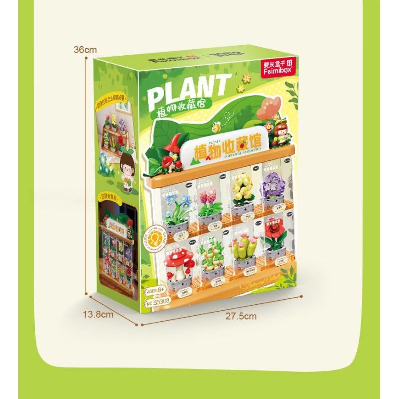 Femibox S5308 Xếp hình lắp ráp ghép mô hình bộ sưu tập thực vật