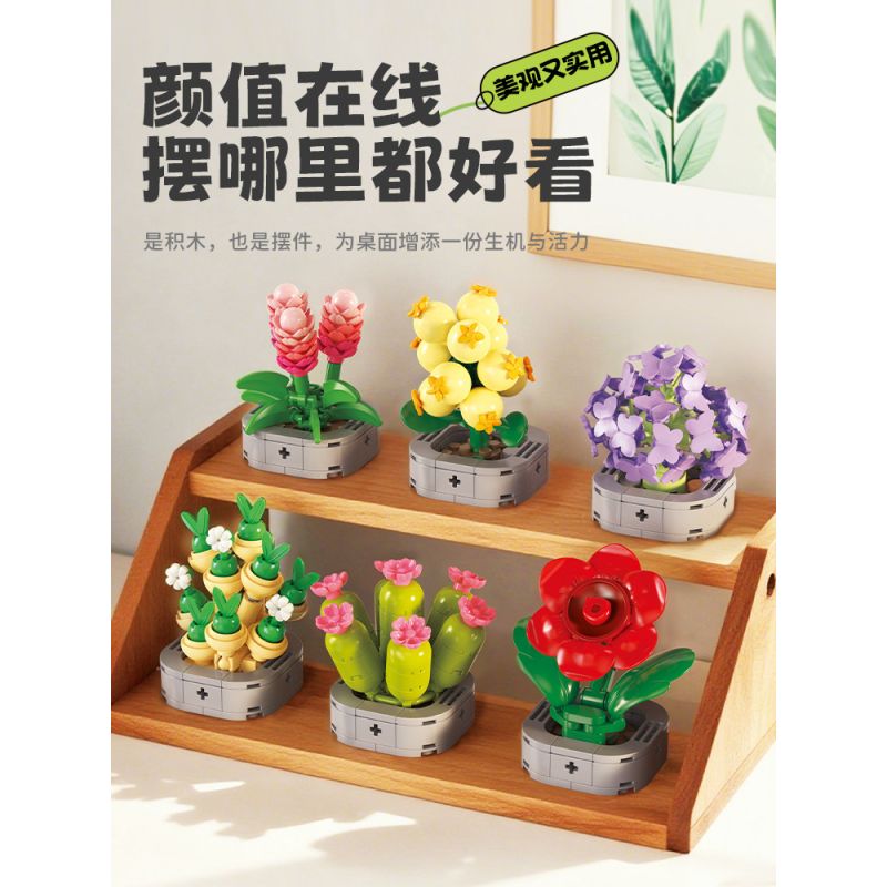 Femibox S5308 Xếp hình lắp ráp ghép mô hình bộ sưu tập thực vật