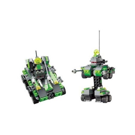 Kazi KY8017 8017 Xếp hình kiểu  TRANSFORMERS Bazooka Robot Biến Hình Xe Tăng Bazooka 133 khối