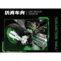 Femibox S5483 Mini Bike Xếp hình lắp ráp ghép mô hình Bộ sưu tập xe máy: Máy móc hạng nặng của cảnh sát