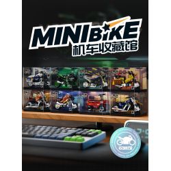 Femibox S5484 Mini Bike Xếp hình lắp ráp ghép mô hình Bộ sưu tập xe máy: Black Warrior 400