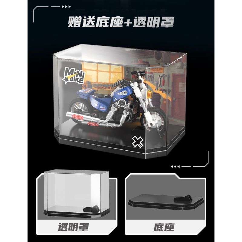 Femibox S5485 Mini Bike Xếp hình lắp ráp ghép mô hình Bộ sưu tập xe máy: Coffee 848