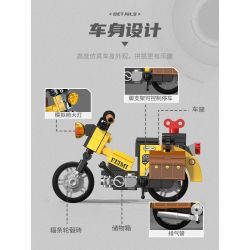 Femibox S5486 Mini Bike Xếp hình lắp ráp ghép mô hình Bộ sưu tập xe máy: Cub 110