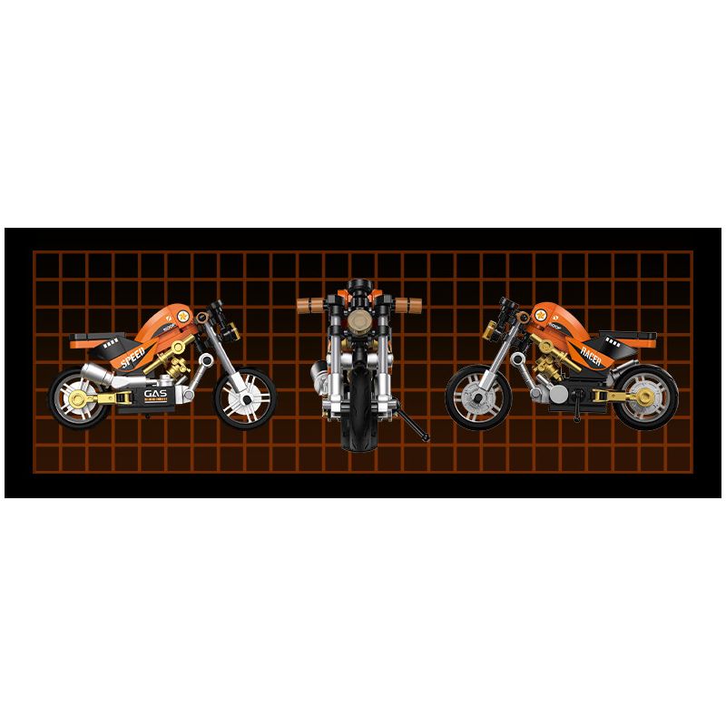 Femibox S5489 Mini Bike Xếp hình lắp ráp ghép mô hình Bộ sưu tập xe máy: Gạch mini