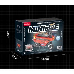 Femibox S5490 Mini Bike Xếp hình lắp ráp ghép mô hình Bộ sưu tập xe máy: FATBOY xanh đậm