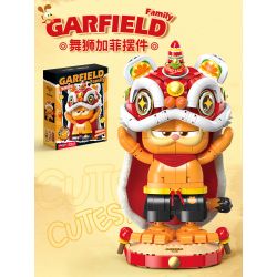 Femibox S5403 Garfield Family Xếp hình lắp ráp ghép mô hình Gia đình Garfield: Múa sư tử Garfield
