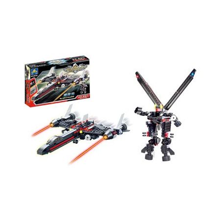 Kazi KY8021 8021 Xếp hình kiểu  TRANSFORMERS Robot Transform Spaceship Robot Biến Hình Phi Thuyền 246 khối