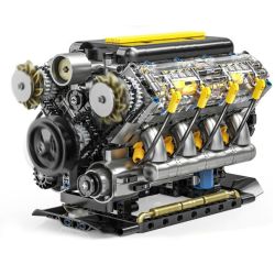 GOQI YC557 V8 Engine Xếp hình lắp ráp ghép mô hình Động cơ Chevrolet V8