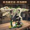 KAIYU KeeYee World K96177 Tyrannosaurus Rex Xếp hình lắp ráp ghép mô hình Người máy sinh học: Bộ xương hóa thạch Tyrannosaurus rex