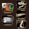 KAIYU KeeYee World K96177 Tyrannosaurus Rex Xếp hình lắp ráp ghép mô hình Người máy sinh học: Bộ xương hóa thạch Tyrannosaurus rex