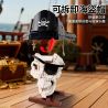 Kqiboxxr KQ301 Xếp hình lắp ráp ghép mô hình Bộ xương cướp biển hai lưỡi kiếm