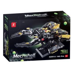 XINZHUAN XZ0012 Mechshell Lucanidae Xếp hình lắp ráp ghép mô hình Áo giáp thuổng phẳng của hoàng đế cơ khí