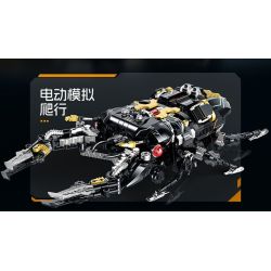 XINZHUAN XZ0012 Mechshell Lucanidae Xếp hình lắp ráp ghép mô hình Áo giáp thuổng phẳng của hoàng đế cơ khí