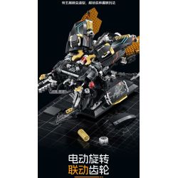 XINZHUAN XZ0012 Mechshell Lucanidae Xếp hình lắp ráp ghép mô hình Áo giáp thuổng phẳng của hoàng đế cơ khí