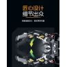 XINZHUAN XZ0012 Mechshell Lucanidae Xếp hình lắp ráp ghép mô hình Áo giáp thuổng phẳng của hoàng đế cơ khí