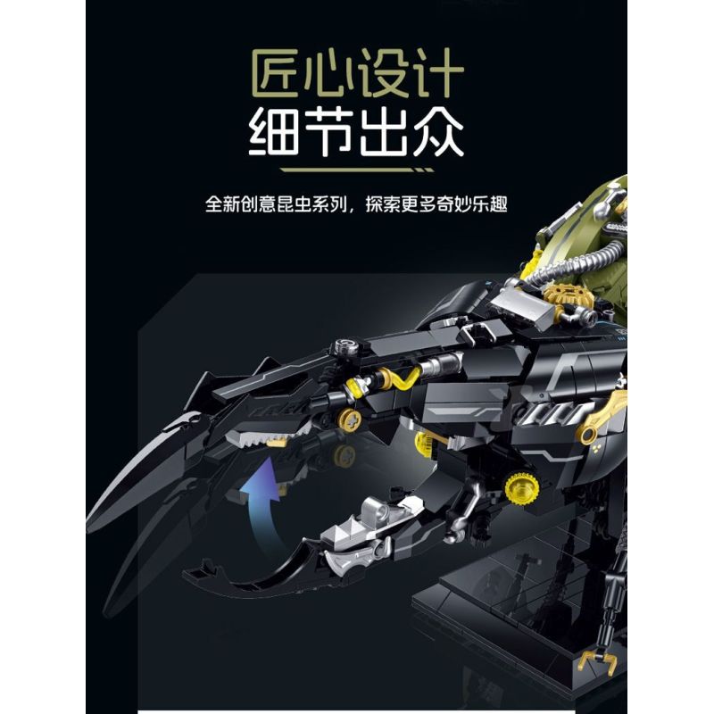 XINZHUAN XZ0013 Mechshell Xếp hình lắp ráp ghép mô hình Bọ cánh cứng cơ khí