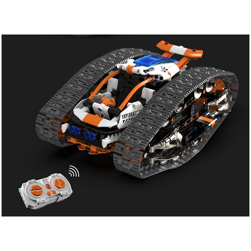 remittance H1004 Xếp hình lắp ráp ghép mô hình Xe theo dõi biến dạng hai mặt nhanh chóng