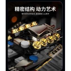 remittance H1004 Xếp hình lắp ráp ghép mô hình Xe theo dõi biến dạng hai mặt nhanh chóng