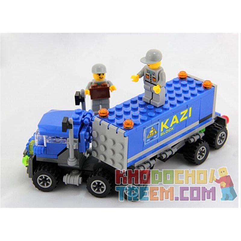 Kazi KY6409 6409 non  MỞ XE TẢI THÔNG MINH bộ đồ chơi xếp lắp ráp ghép mô hình City TRUCK Thành Phố 163 khối