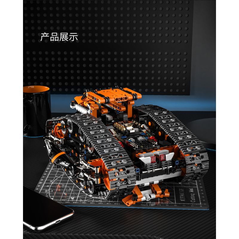 remittance H1004 Xếp hình lắp ráp ghép mô hình Xe theo dõi biến dạng hai mặt nhanh chóng