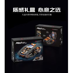 remittance H1004 Xếp hình lắp ráp ghép mô hình Xe theo dõi biến dạng hai mặt nhanh chóng