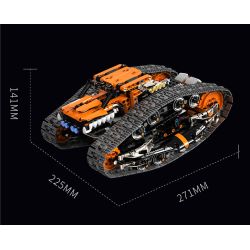 remittance H1004 Xếp hình lắp ráp ghép mô hình Xe theo dõi biến dạng hai mặt nhanh chóng