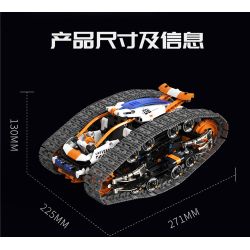 remittance H1004 Xếp hình lắp ráp ghép mô hình Xe theo dõi biến dạng hai mặt nhanh chóng