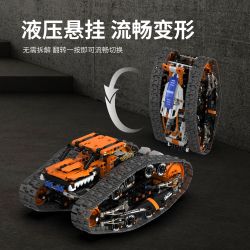 remittance H1004 Xếp hình lắp ráp ghép mô hình Xe theo dõi biến dạng hai mặt nhanh chóng