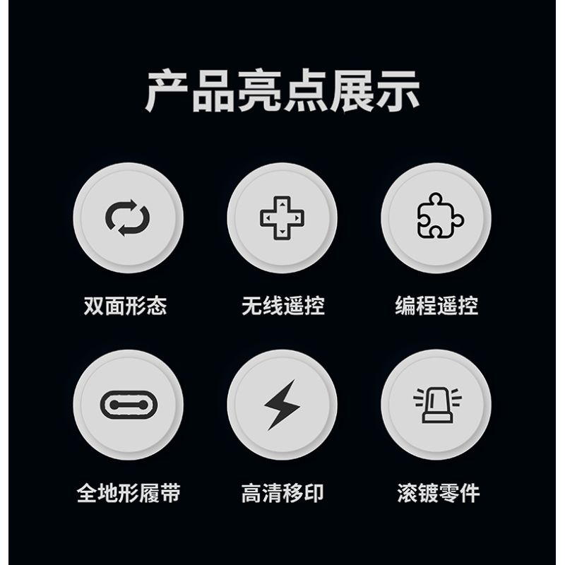 remittance H1004 Xếp hình lắp ráp ghép mô hình Xe theo dõi biến dạng hai mặt nhanh chóng