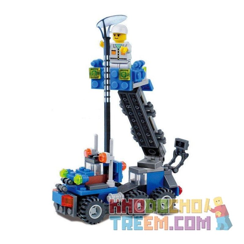 Kazi KY6409 6409 non  MỞ XE TẢI THÔNG MINH bộ đồ chơi xếp lắp ráp ghép mô hình City TRUCK Thành Phố 163 khối